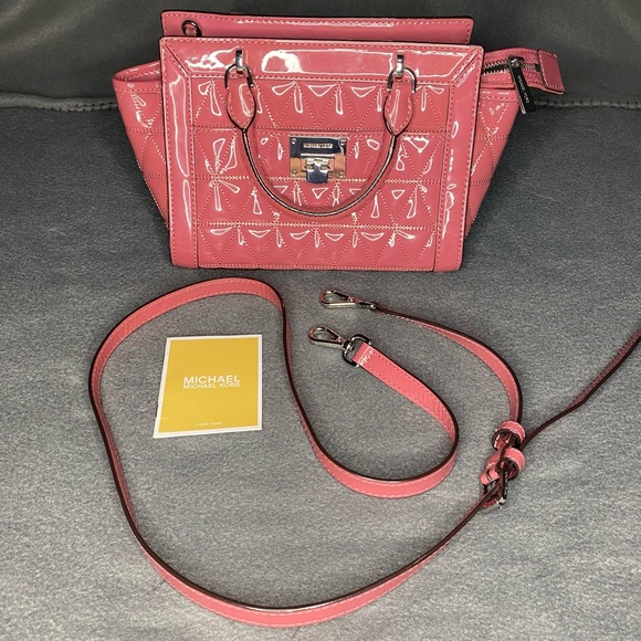 Michael Kors Pink Patent Leather Convertible - Picture 1 of 11